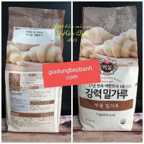 Bột lúa mì (wheat flour) cao cấp Hàn Quốc số 13 và 11 - 1kg