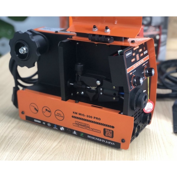 Máy hàn mig mini không dùng khí KENMAX 200 Pro - SASUKE 200 Pro sử dụng cuộn dây 1kg và 5kg