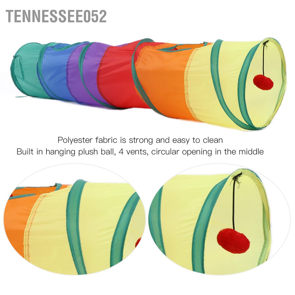 [Hàng Sẵn] Đồ Chơi Đường Hầm Vui Nhộn Cho Mèo Gấp Cuộn Tiện Dụng【Tennessee052】