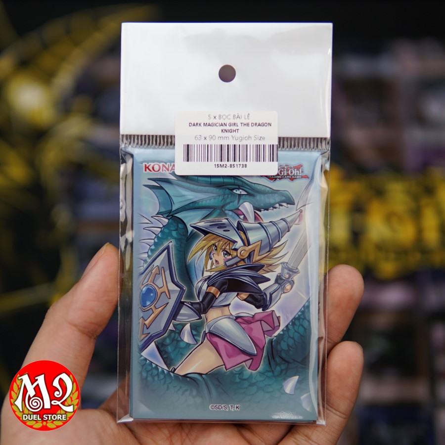 Bọc bài Yugioh Dark Magician Girl The Dragon Knight Card Sleeves - 63x90 mm - Số lượng tùy chọn