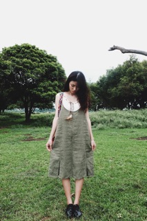 Váy hai dây thô đũi ( chỉ còn nâu)