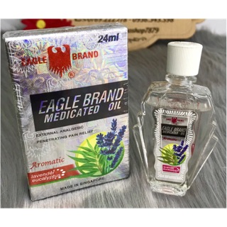Dầu gió nước trắng hiệu con ó Eagle Brand Singapore 24ml