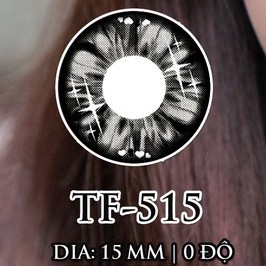 [Quà tặng 65k] Áp Tròng Tinteye Lens TF-515 Xám Đen