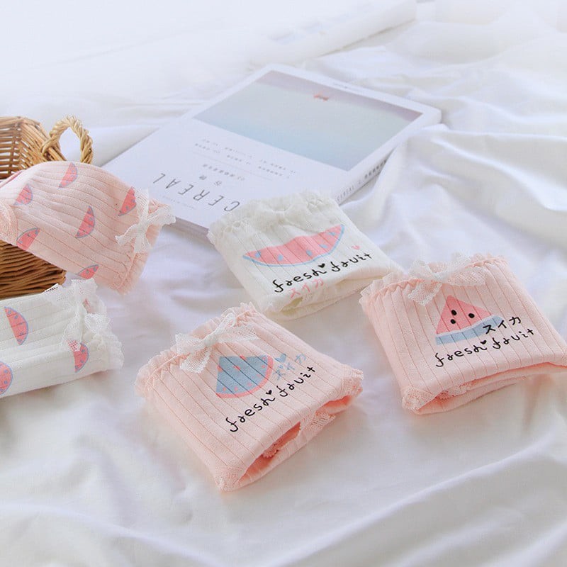 Quần Lót Cotton Hình Dưa Hấu Dễ Thương