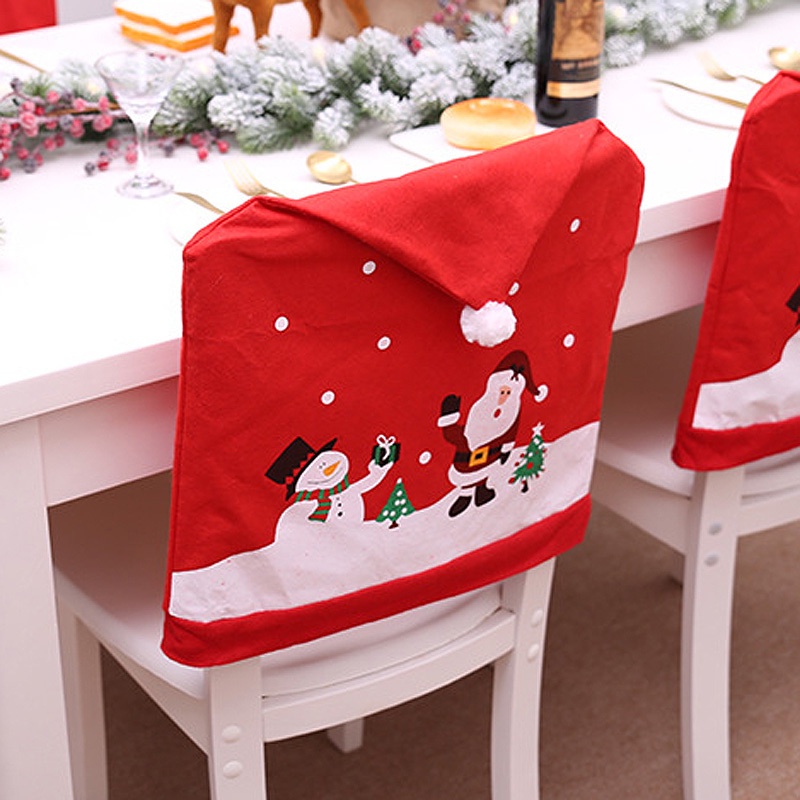 1 Bọc Ghế Trang Trí Giáng Sinh 60cm * 49cm