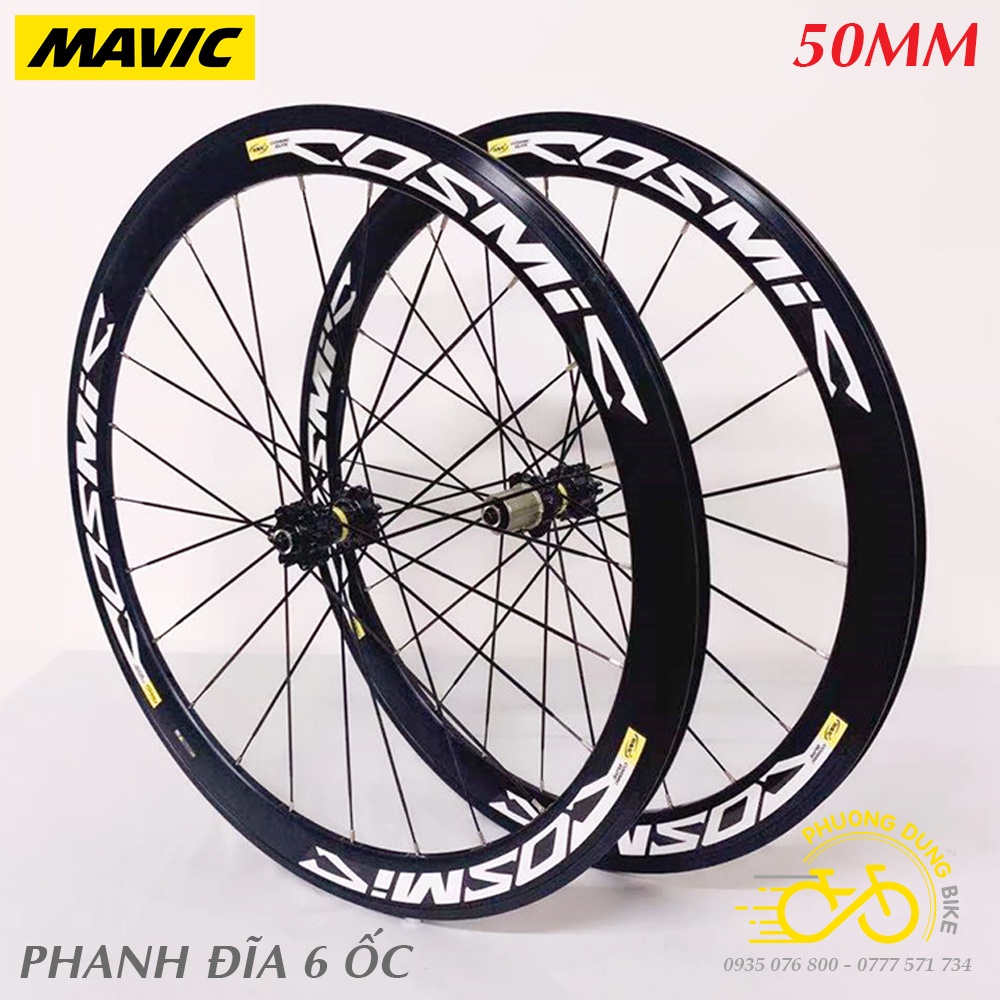 Bộ vành nhôm xe đạp MAVIC COSMIC ELITE 700Cx50mm - CỐI NỔ