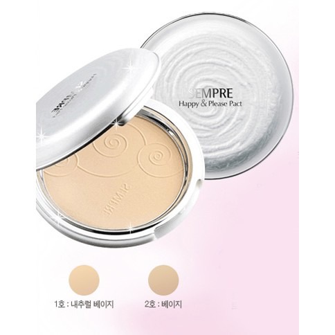 [SIÊU SALE] Phấn Phủ Geo trắng Sempre Happy &amp; Please Pact siêu mịn [(22g)AUTH]