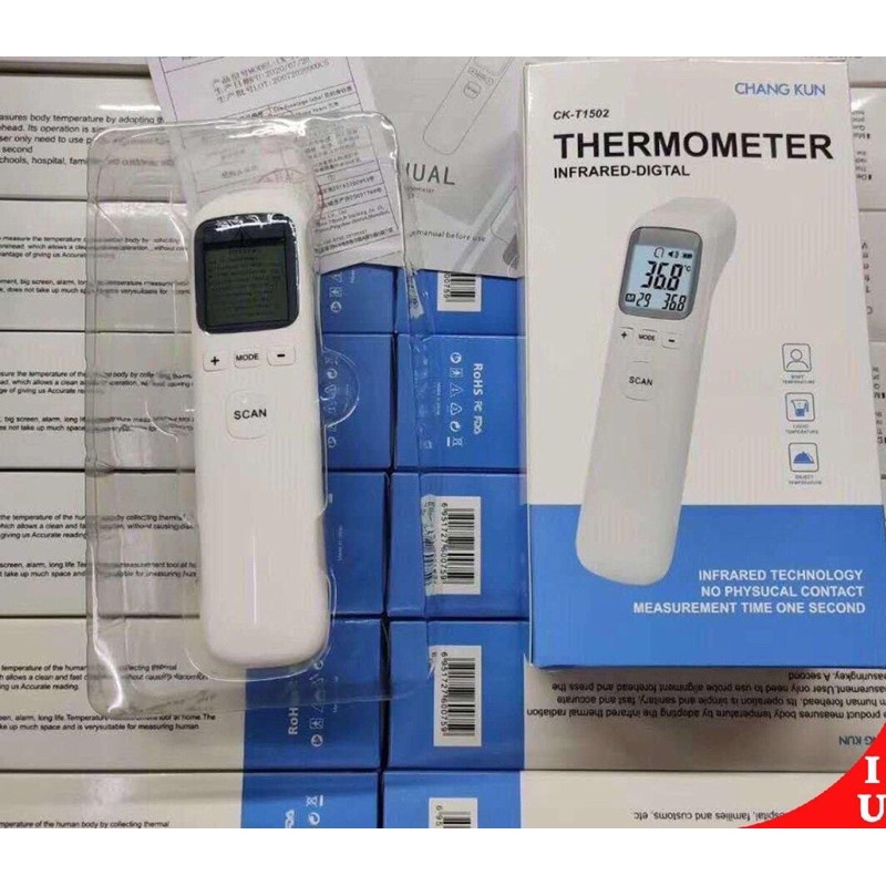 Nhiệt kế hồng ngoại đo trán Infrared Thermometer CK-T1502 NHIỆT KẾ ĐIỆN TỬ ĐO KHÔNG TIẾP XÚC THEO DÕI THÂN NHIỆT