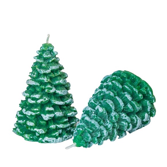 Combo 2 nến thơm hình cây thông Noel Eden Candle FTRAMART MIC6170 (8 x 12cm), thích hợp trang trí giáng sinh