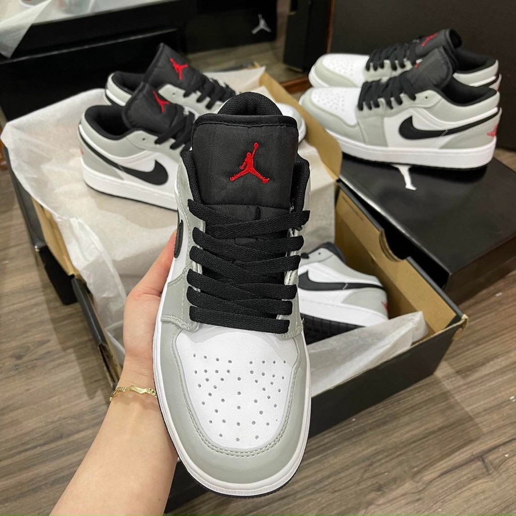 Giày Jordan 1 low smoke grey xám cổ thấp bản cao cấp 1-1 trung full phụ kiện