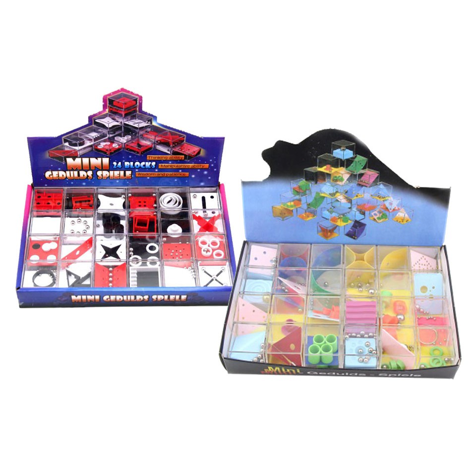 Giải đố nhựa - Modern art & classics - combo hộp 24 cái