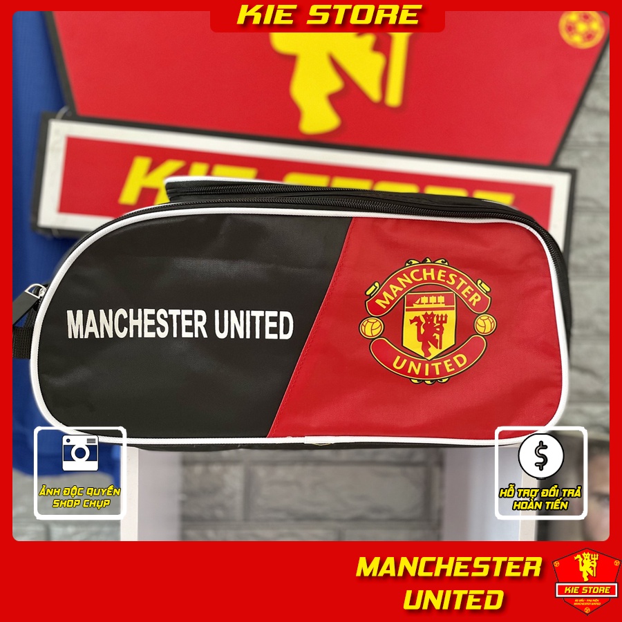 Túi đựng giày đá bóng 2 ngăn Manchester United, đựng cả ví tiền, quần áo_Kie Store