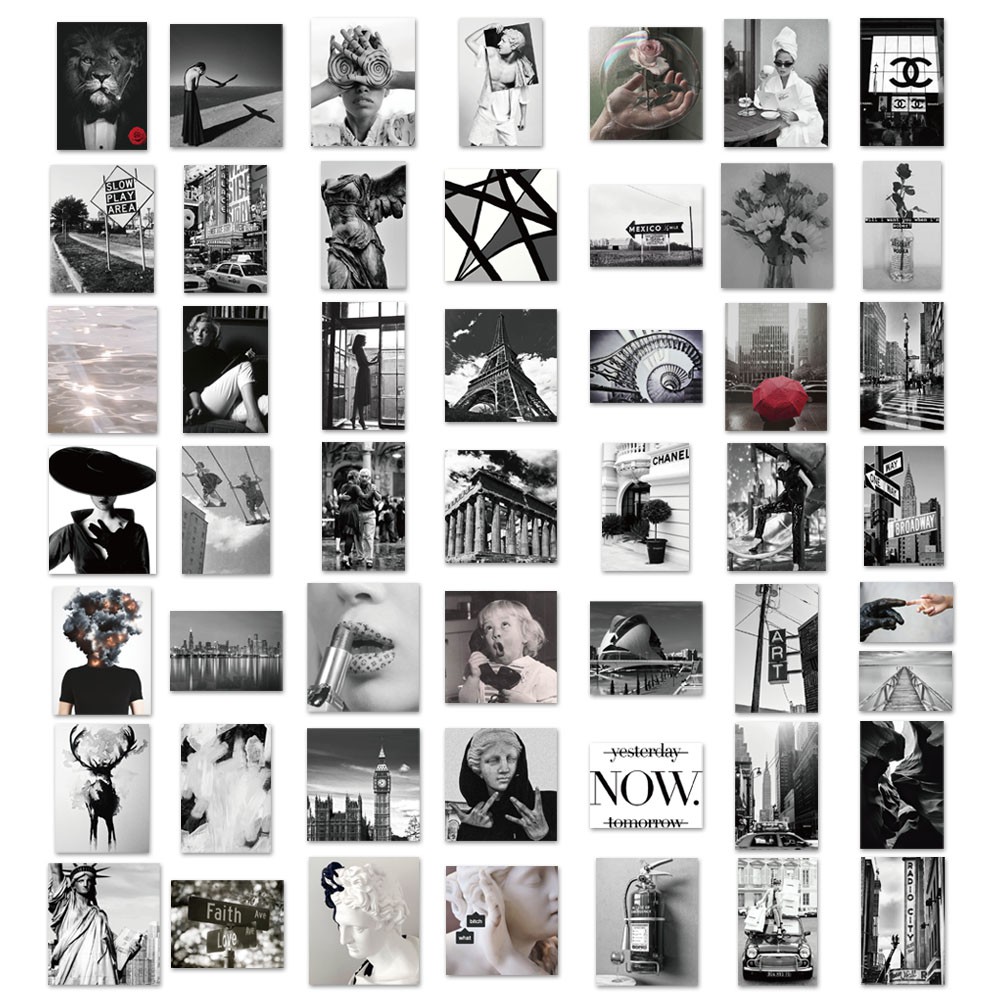 1/ 25/ 50 Miếng dán graffiti chống thấm nước trang trí điện thoại