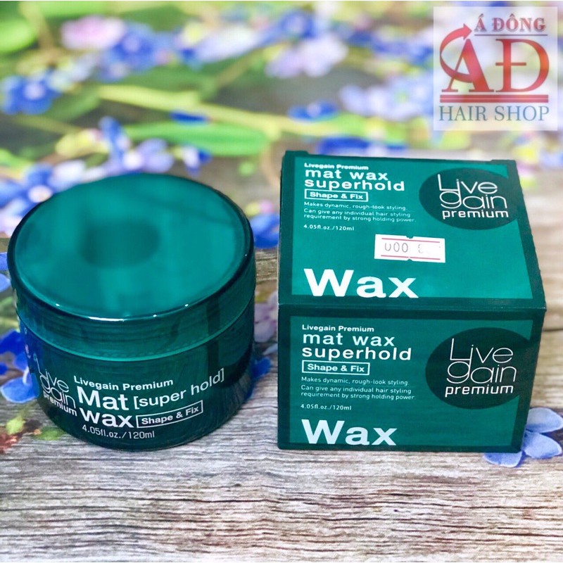 Wax cứng LiveGain Super Hold xanh 120g (KOREA)