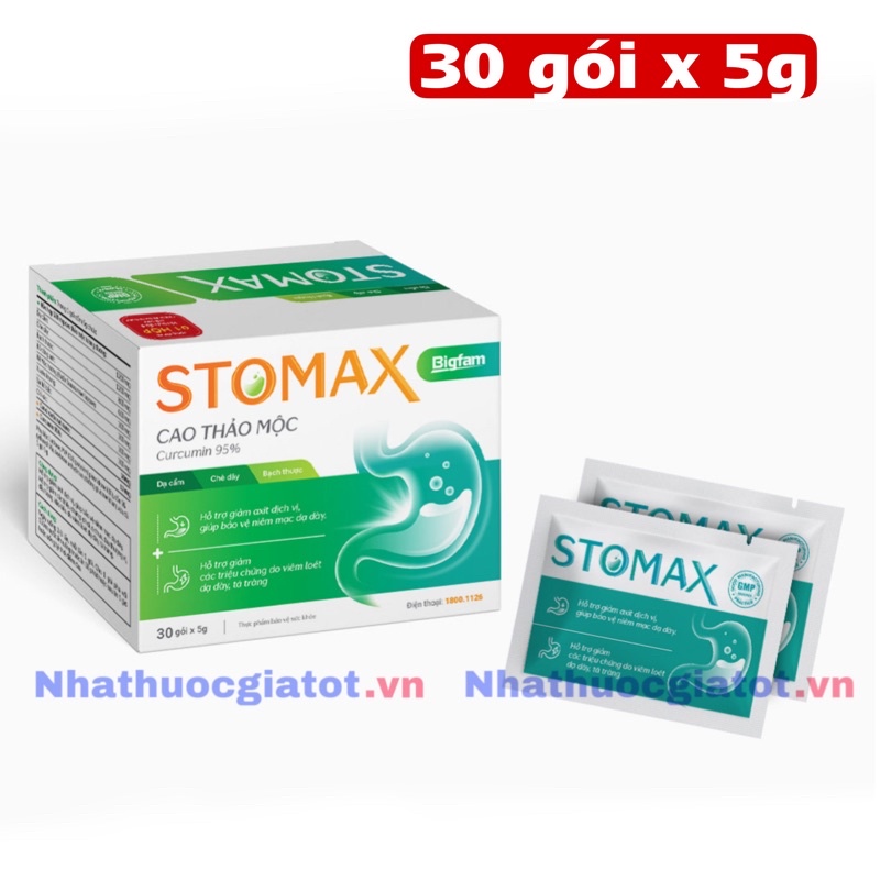 STOMAX BIGFAM Hỗ Trợ Giảm Các Triệu Chứng Đau Dạ Dày Hộp 30 Gói x 5g