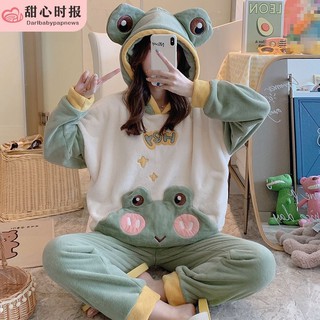 ORDER_ Bộ Ngủ Bông Ếch Mũ Ulzzang N163