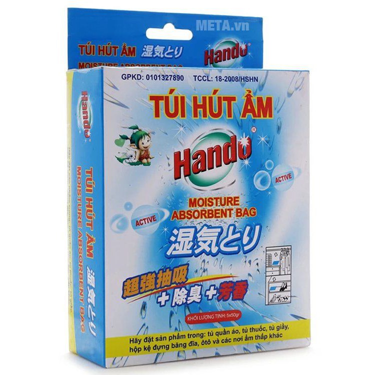 Hộp 5 túi hút ẩm tiện lợi Hando 250g