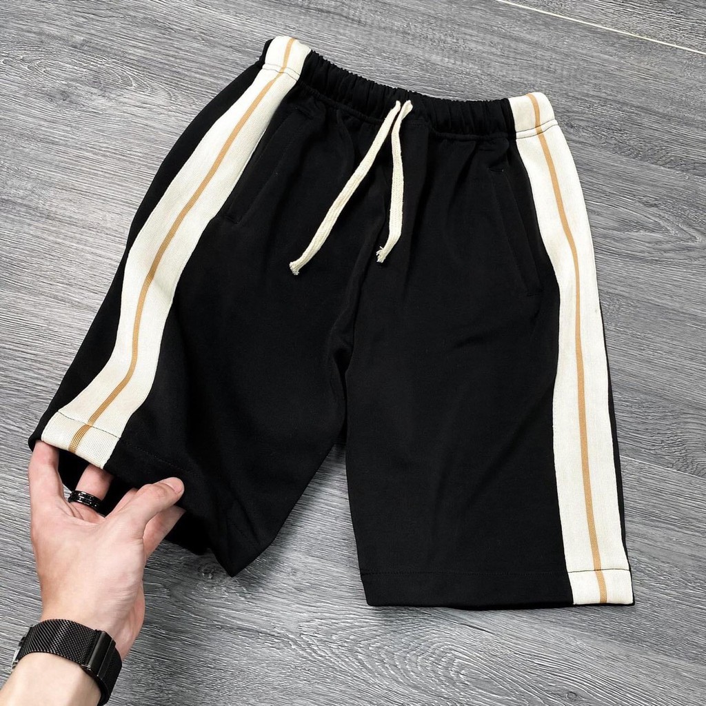 Quần short nam kẻ sọc unisex chất liệu cao cấp, thoáng mát, không bai xù cho mùa hè | BigBuy360 - bigbuy360.vn