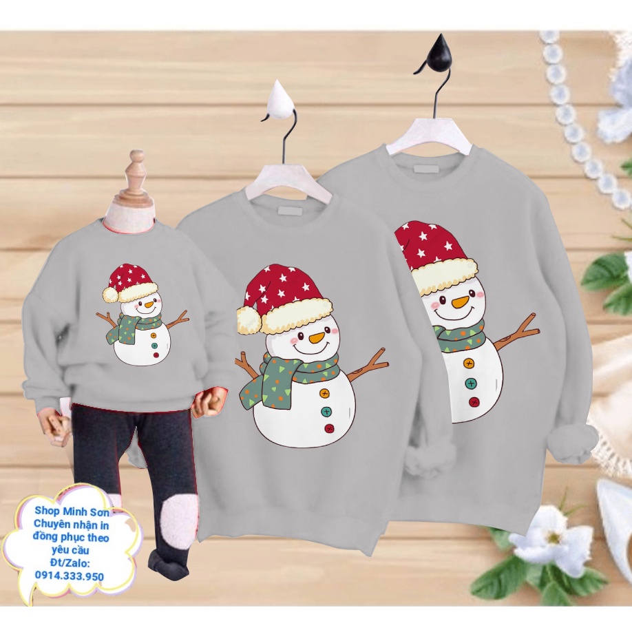 ☃️❄️☃️VIDEO ÁO NỈ SWEATER  NGƯỜI TUYẾT SIÊU ĐẸP, ÁO NỈ GIA ĐÌNH LOẠI 1 ĐỦ MÀU ĐỦ SIZE
