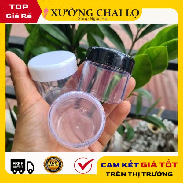 Hũ Chiết Mỹ Phẩm ❤ GIÁ RẺ NHẤT ❤ [Combo 100sp] Hủ nhựa chiết mỹ phẩm trong 30g, phụ kiện du lịch