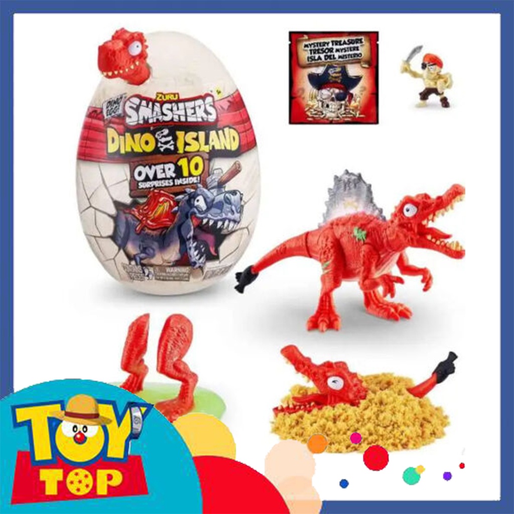 Đồ chơi quả trứng khủng long mini random Smashers Dino Island Over 10 chính hãng Zuru