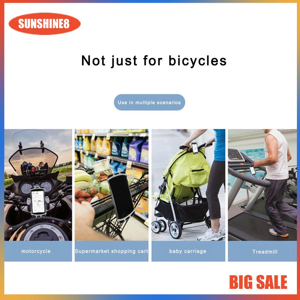 【SUN】Giá đỡ điện thoại Tay cầm xoay Điện thoại Silicone Giá đỡ xe máy cho xe đạp