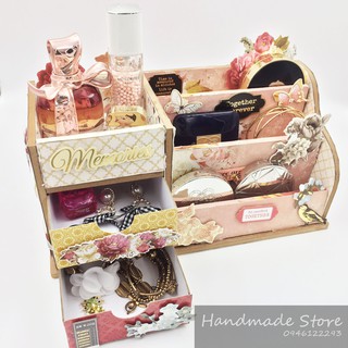 THANH LÝ - Bộ KIT Tủ đựng mỹ phẩm - Gỗ MDF (Ảnh thật shop tự rap + video)