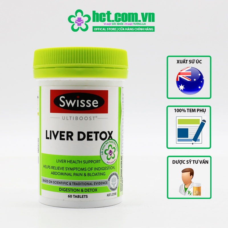 Thải Độc Gan Swisse Liver Detox Hộp 60 Viên