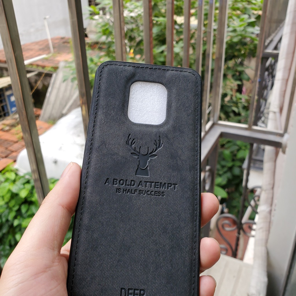 Ốp lưng Xiaomi Redmi 10X 5G chống sốc vải đầu hươu cao cấp