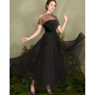 Đầm maxi dự tiệc thiết kế dập ly sang chảnh