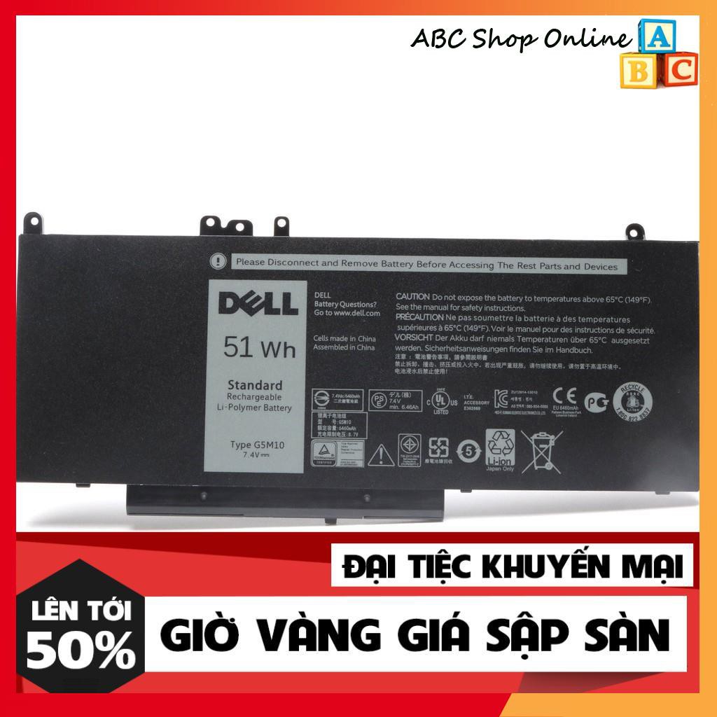 PIN DELL E5550, E5450, F5WW5 G5M10, Latitude  E3550, E5250, E5270 8V5GX ( 51WH ) HÀNG ZIN XỊN