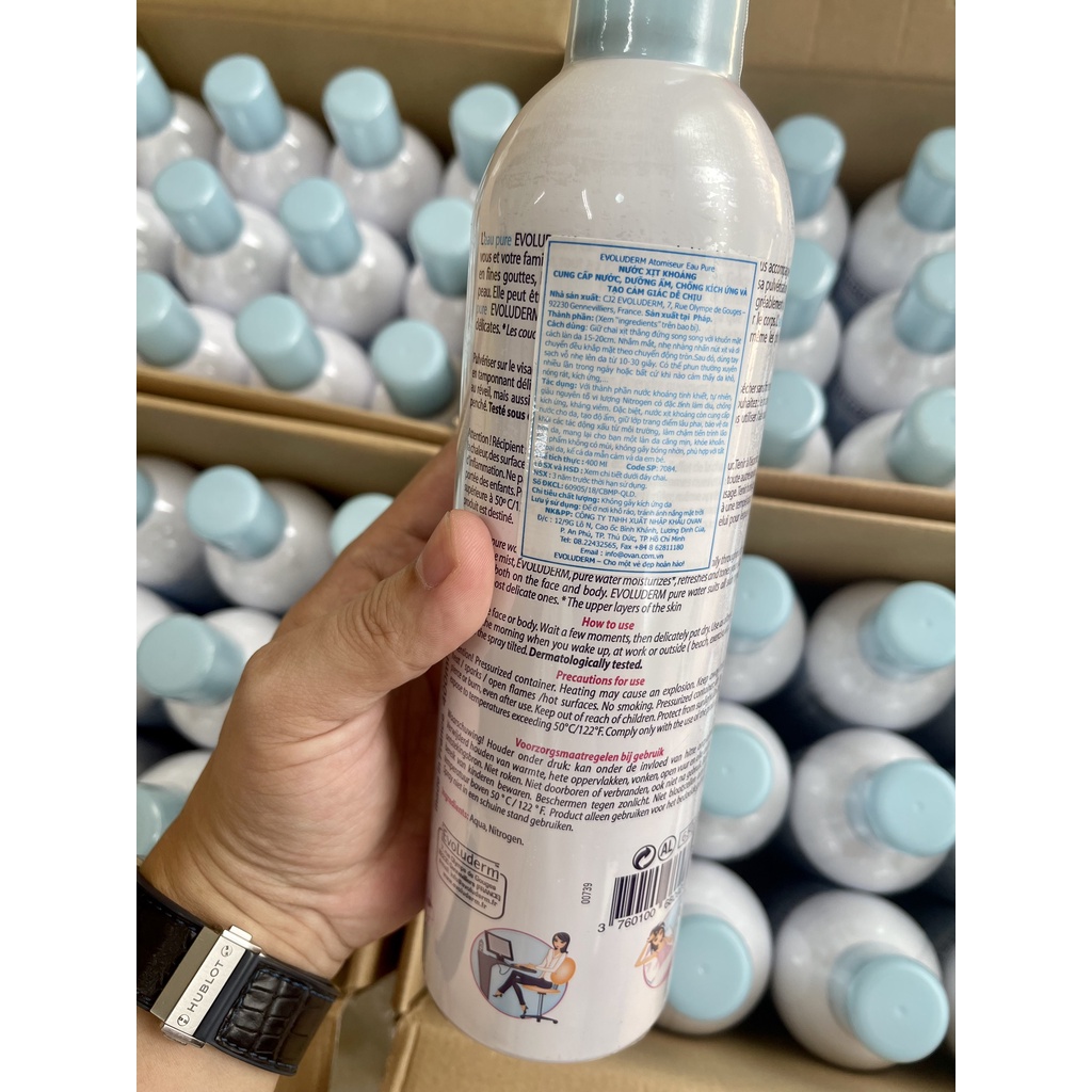 Xịt Khoáng Evoluderm Atomiseur Eau Pure Evoluderm 150ml & 400ml | BigBuy360 - bigbuy360.vn