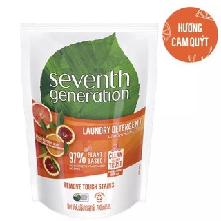 Nước Giặt Gốc Thực Vật Seventh Generation Hương Cam Sả Túi 700ML