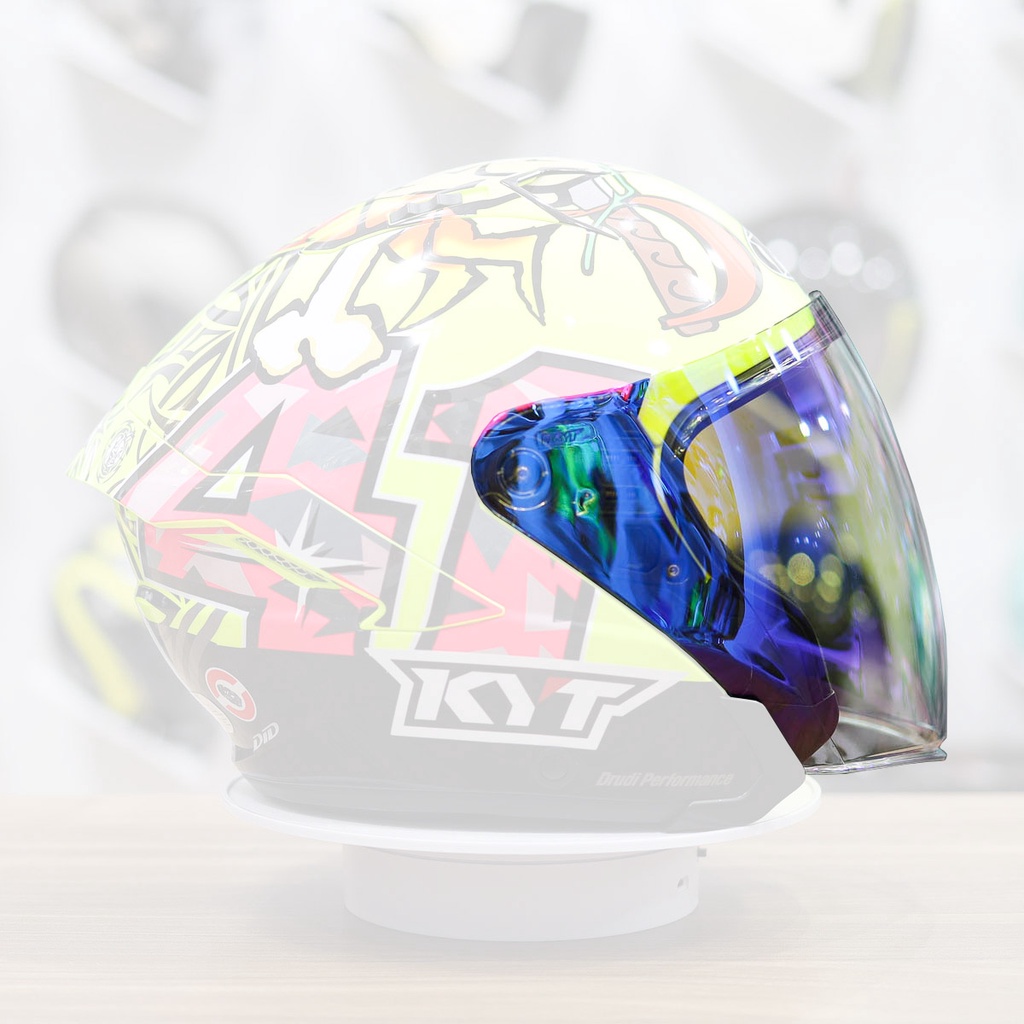 Kính Nón KYT NFJ Gương Revo Xanh Nhạt Đi Ngày Đêm