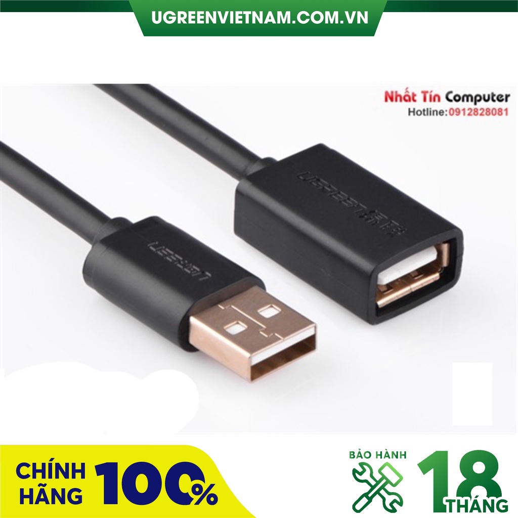 Cáp USB 2.0 nối dài chính hãng Ugreen cao cấp