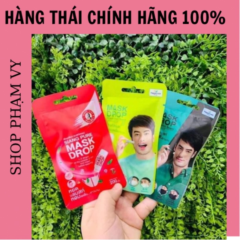 Tinh dầu bạc hà kháng khuẩn khử mùi khẩu trang Mask Drop
