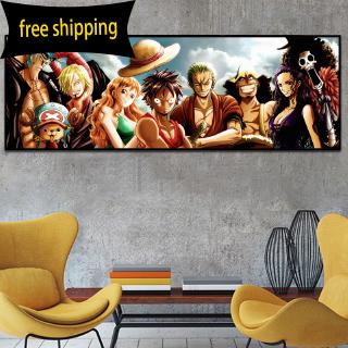 Bộ tranh đính đá họa tiết hoạt hình one piece độc đáo 2020