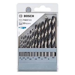 Bộ mũi khoan sắt Bosch tổng hợp 13 mũi HSS PointTeQ