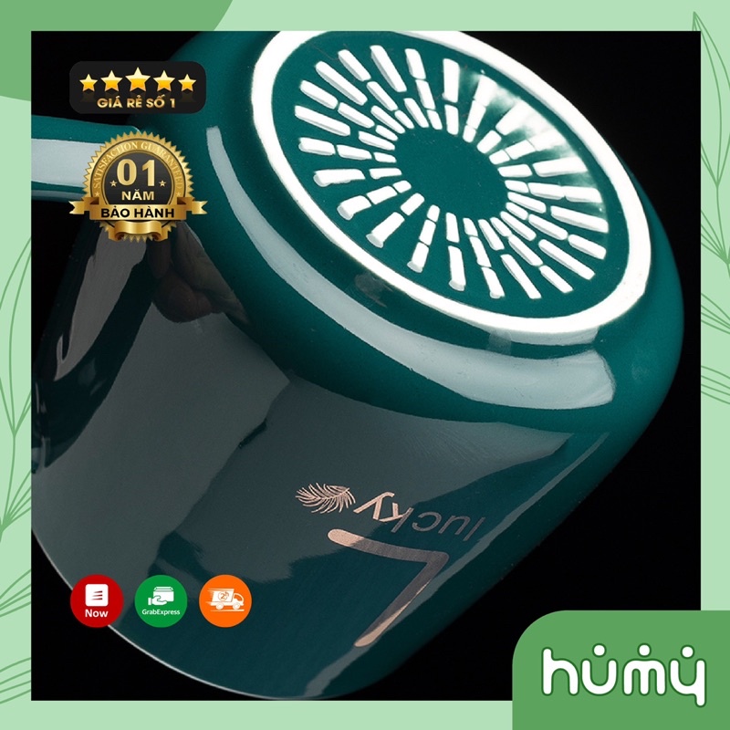 ⚡CHÍNH HÃNG⚡-Cốc Hâm Nóng LucKy , Bộ ly sứ kèm đế điện hâm nóng trà, cafe, hâm sữa + Tặng kèm thìa vàng, hộp sang trọng