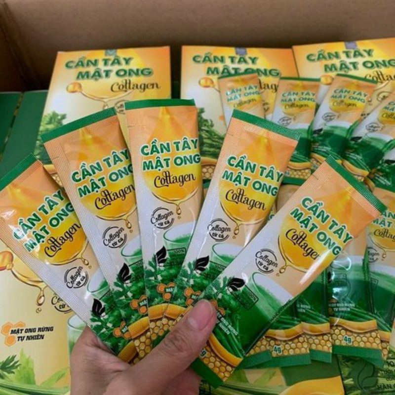 [5 hộp tặng bình nước] Cần tây mật ong giảm cân, mẫu mới thêm collagen chính hãng 100% | BigBuy360 - bigbuy360.vn