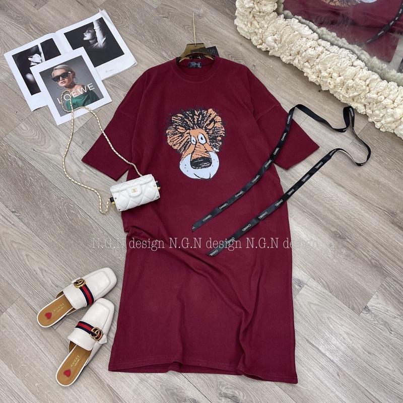 Váy suông dáng dài