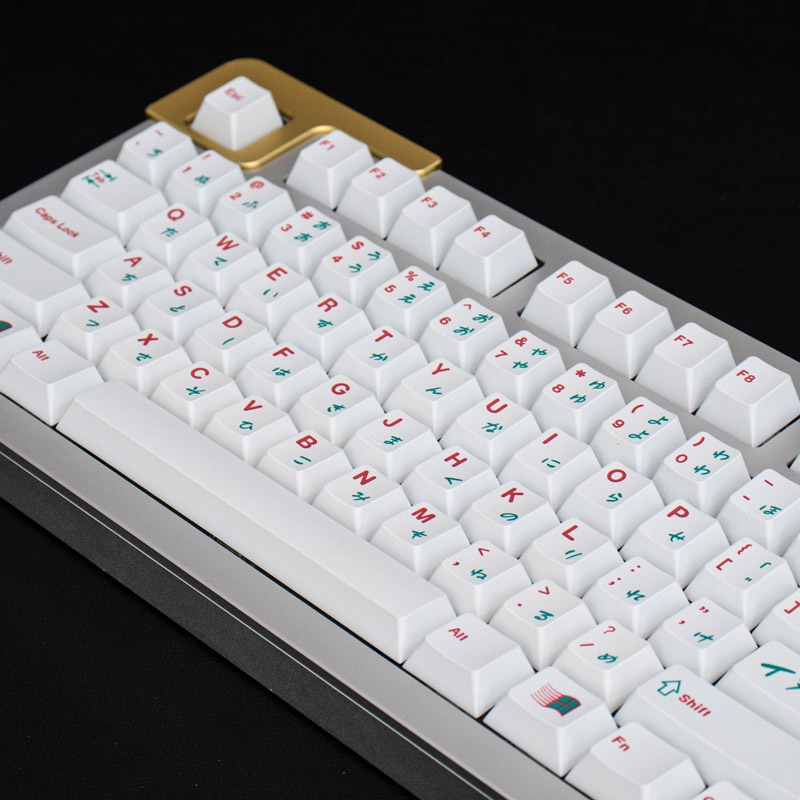 Bàn Phím 139 Phím PBT In Hình Gấu Trắng Phong Cách Nhật Bản Cho Bàn Phím Cơ 61 / 64 / 68 / 75 / 84