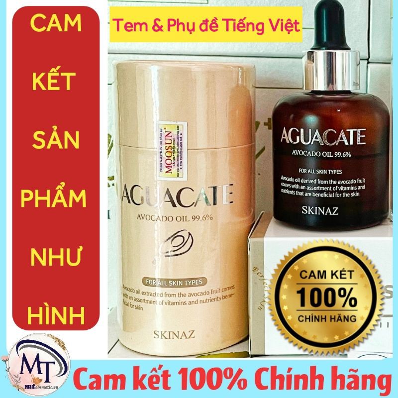 Tinh chất bơ 99,6% dưỡng da cao cấp AGUACATE Skinaz Hàn Quốc chính hãng - NỮ HOÀNG DƯỠNG DA TẠI HÀN QUỐC -30ml