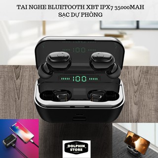 (CAO CẤP) Tai Nghe Nhét Tai Bluetooth Không Dây - Chống Nước IPX7 - Tích Hợp Micro - Tự Động Kết Nối - Nhỏ Gọn