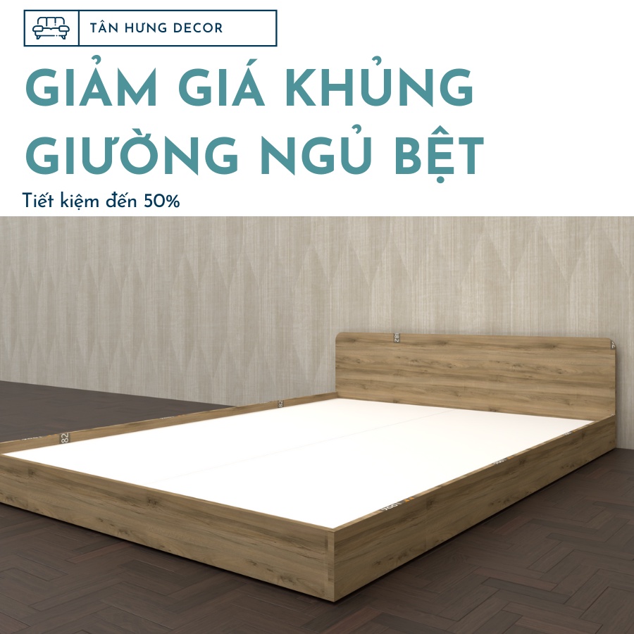 Giường ngủ bệt kiểu nhật , thiết kế thông minh dễ dàng di chuyển lắp đặt