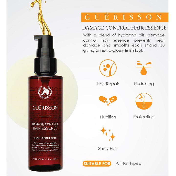 Tinh Dầu Dưỡng Tóc Giúp Phục Hồi Hư Tổn Guerisson Damage Control Hair Essence 80ml