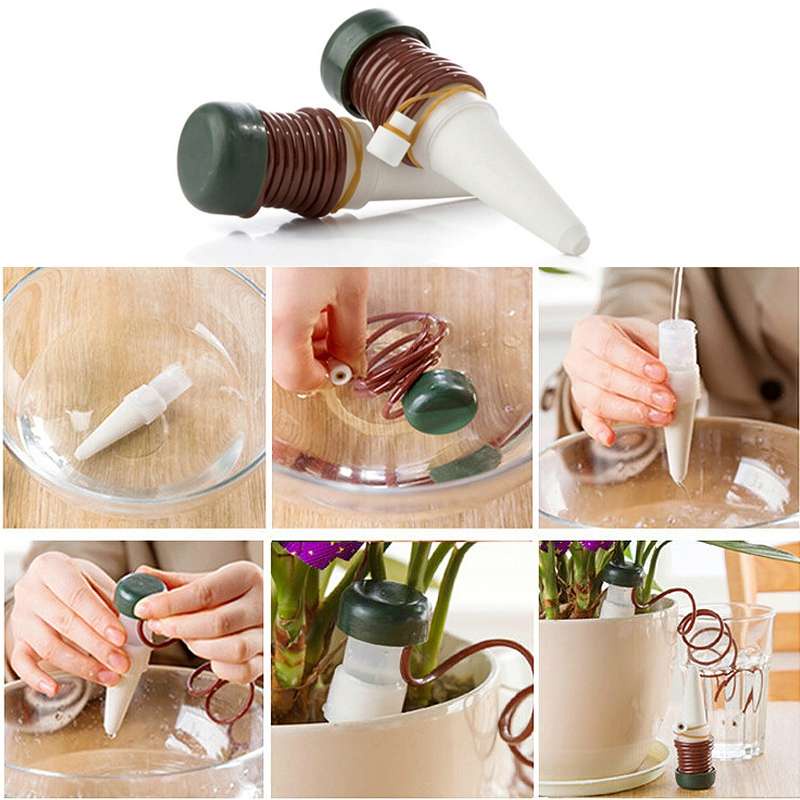 Hàng Hot 1 cái Tự động nhỏ giọt nước Spike Nhà máy hoa Hệ thống tưới phun trong nhà Hàng giao ngaySodium075