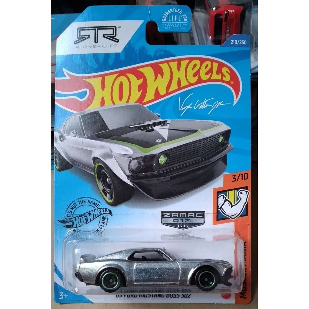 Xe mô hình Hotwheels 69 Ford Mustang Boss 302_ Hàng độc quyền