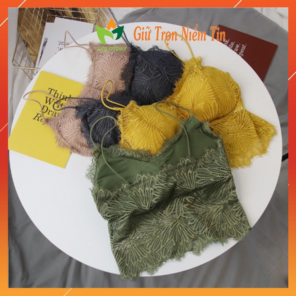 Áo ngực 2 dây ren mềm mịn cao cấp dáng lửng Sexy BRA09