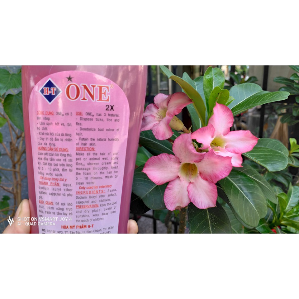 Dầu tắm chó, mèo One 2X 550 ml